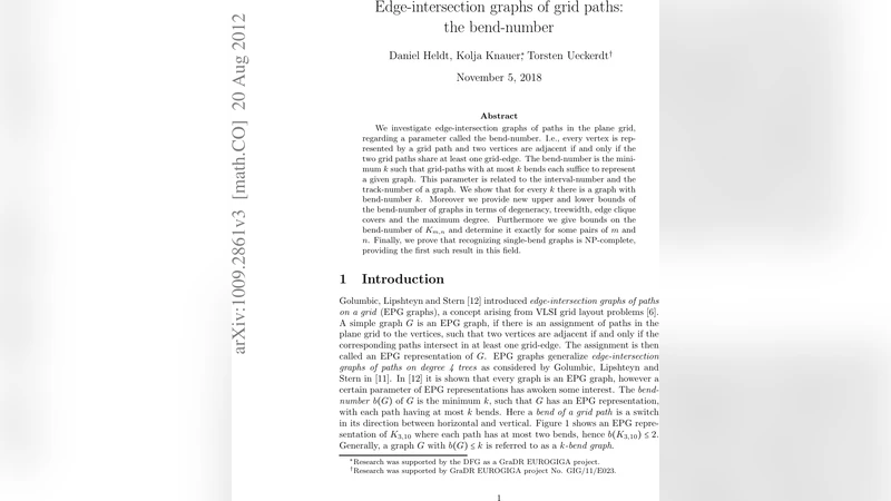 Edge-intersection graphs of grid paths: the bend-number