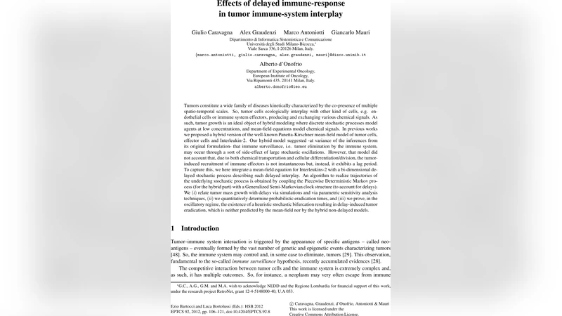 Effects of delayed immune-response in tumor immune-system interplay