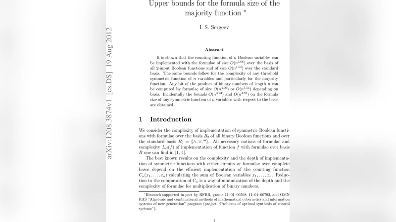 Upper bounds for the formula size of the majority function