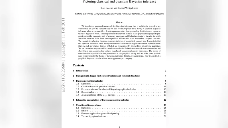 Picturing classical and quantum Bayesian inference