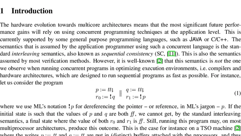 Relaxed Operational Semantics of Concurrent Programming Languages
