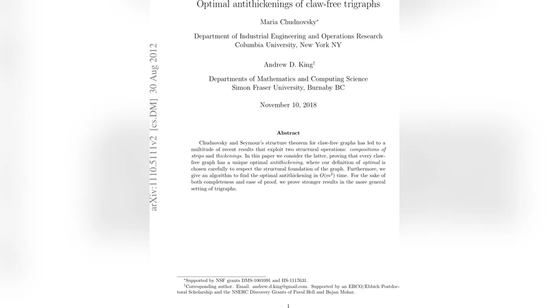 Optimal antithickenings of claw-free trigraphs