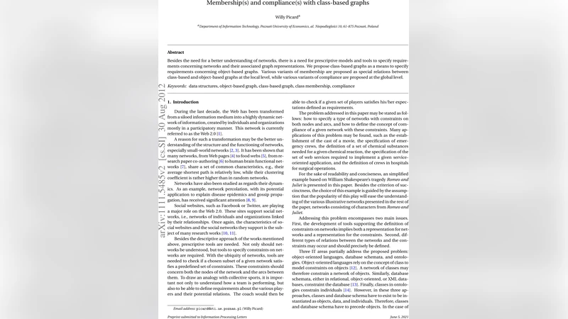 Membership(s) and compliance(s) with class-based graphs