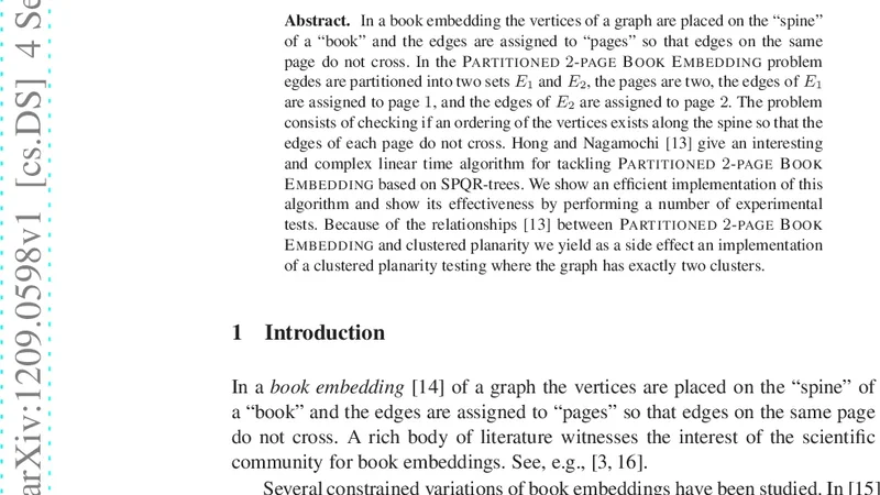 Implementing a Partitioned 2-page Book Embedding Testing Algorithm
