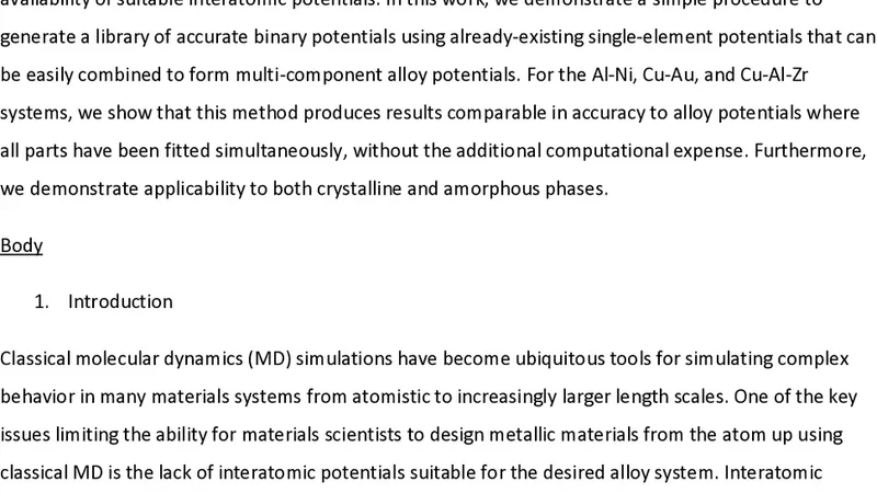 Rapid Production of Accurate Embedded-Atom Method Potentials for Metal   Alloys