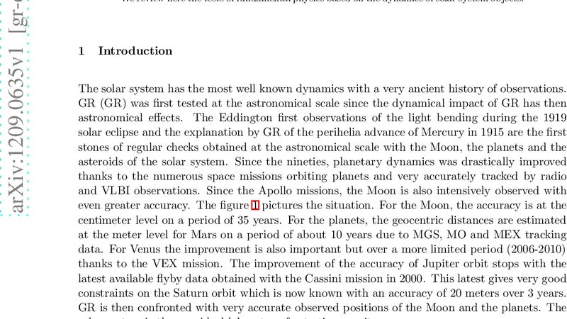 Planetary ephemerides and gravity tests in the solar system