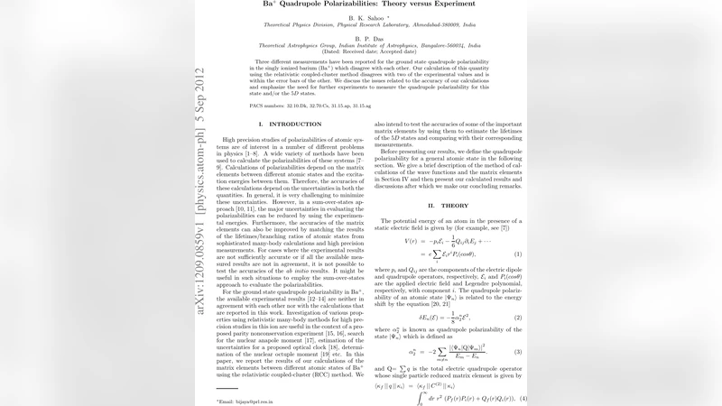 Ba$^+$ Quadrupole Polarizabilities: Theory versus Experiment