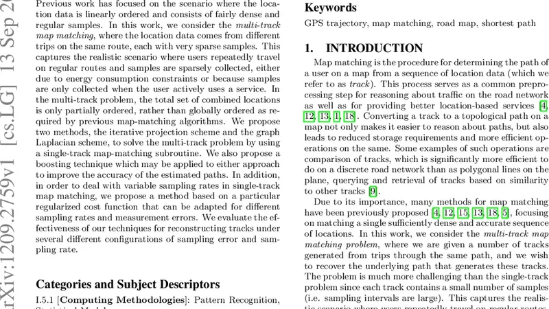 Multi-track Map Matching
