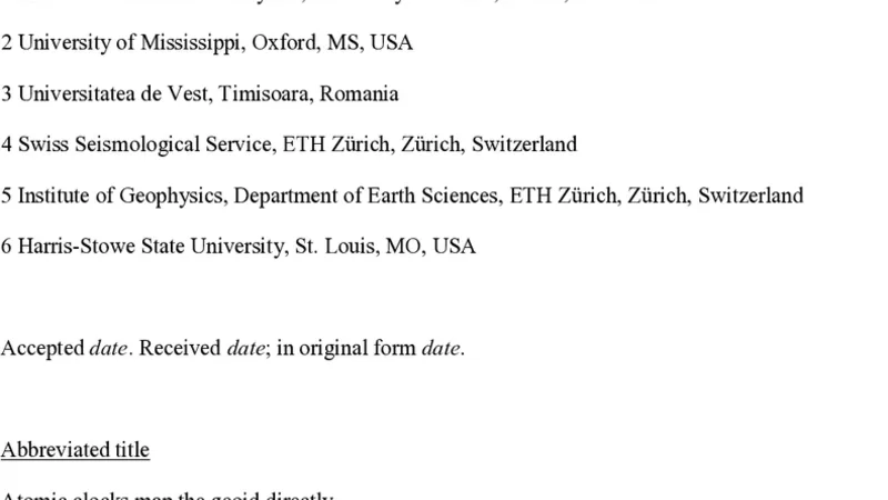 Geophysical applicability of atomic clocks: direct continental geoid   mapping