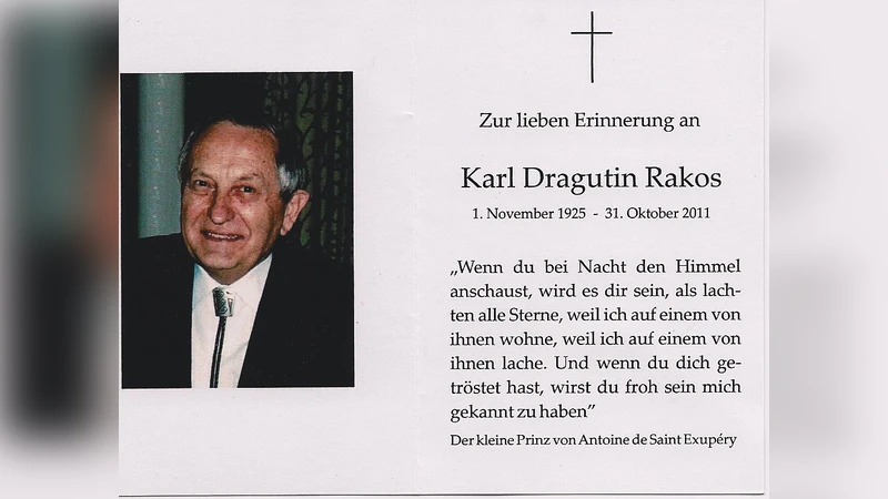 Karl Rakos - Obituary