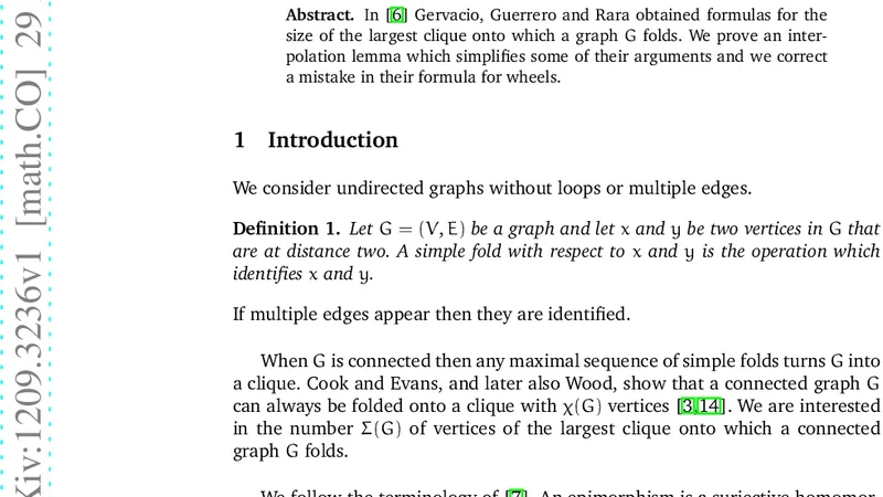 A note on "Folding wheels and fans."