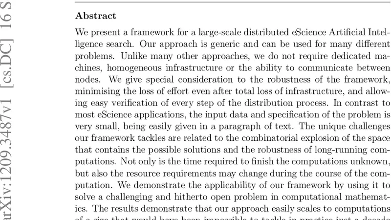 A framework for large-scale distributed AI search across disconnected   heterogeneous infrastructures