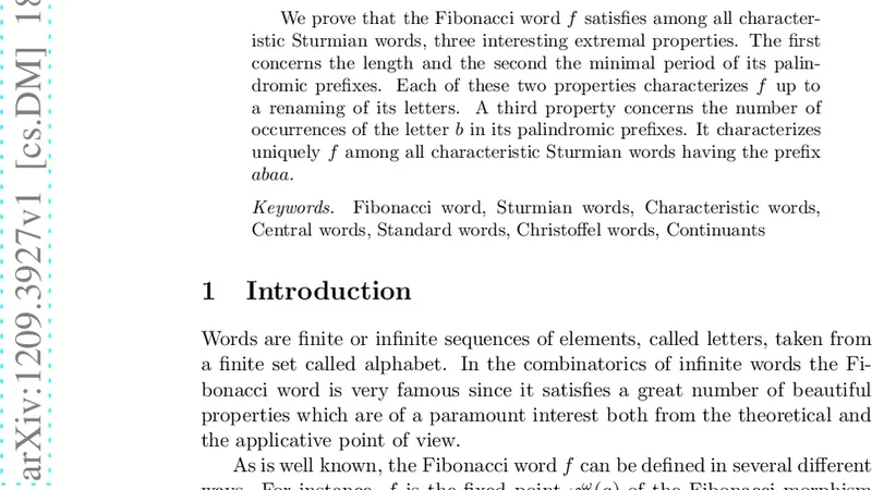 Some extremal properties of the Fibonacci word