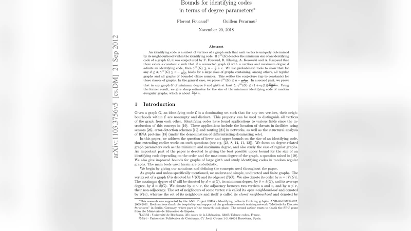 Bounds for identifying codes in terms of degree parameters