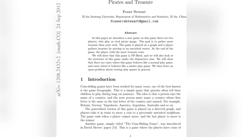 Pirates and Treasure