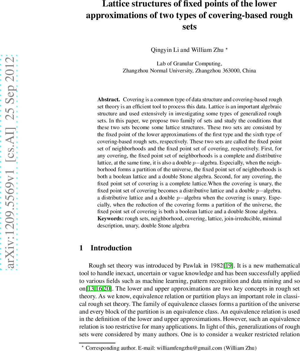 Lattice structures of fixed points of the lower approximations of two   types of covering-based rough sets