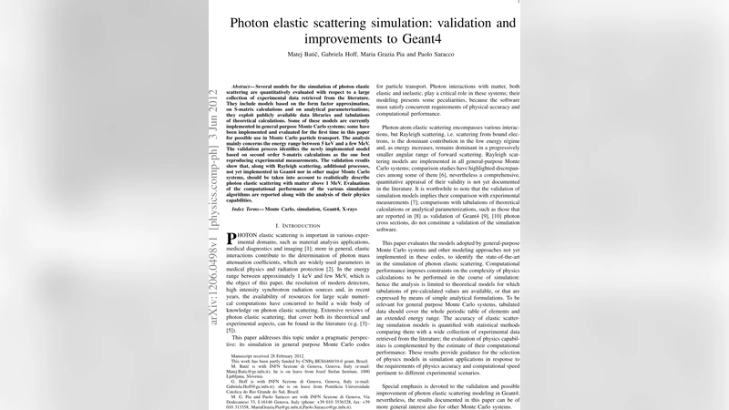 Photon elastic scattering simulation: validation and improvements to   Geant4