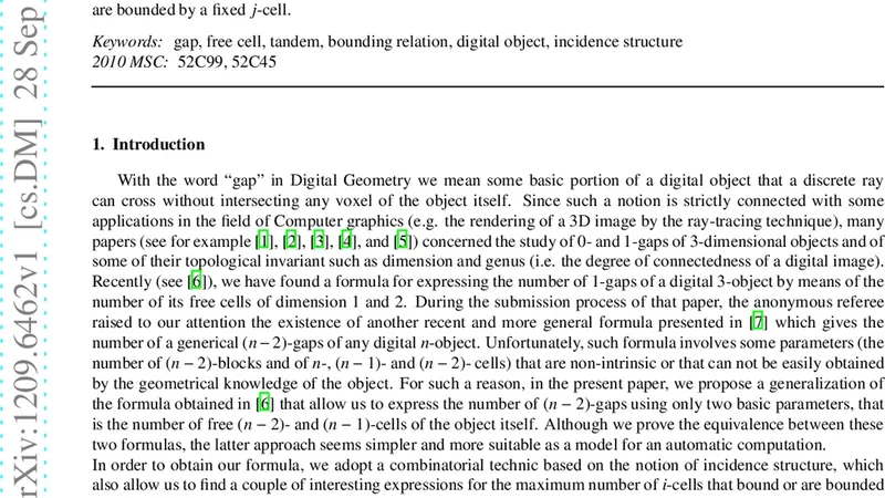 A formula for the number of (n-2)-gap in digital n-objects