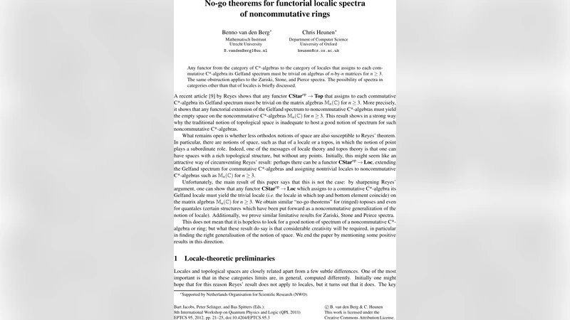 No-go theorems for functorial localic spectra of noncommutative rings