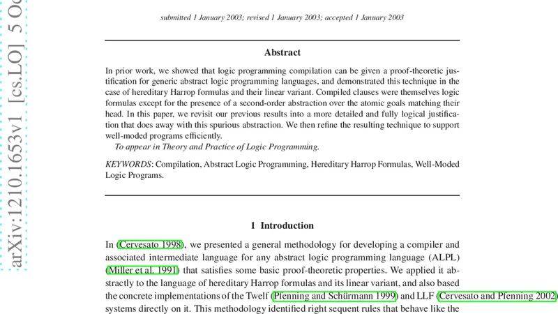 An Improved Proof-Theoretic Compilation of Logic Programs