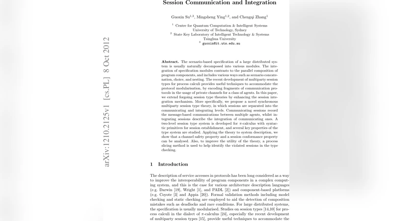 Session Communication and Integration