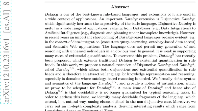 Disjunctive Datalog with Existential Quantifiers: Semantics,   Decidability, and Complexity Issues