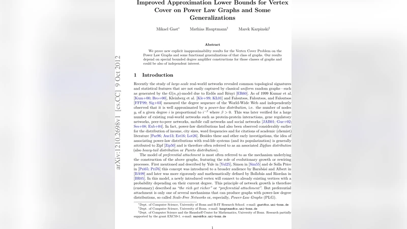 Improved Approximation Lower Bounds for Vertex Cover on Power Law Graphs   and Some Generalizations