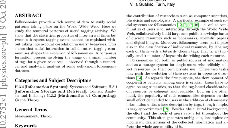 Statistical Properties of Inter-arrival Times Distribution in Social   Tagging Systems