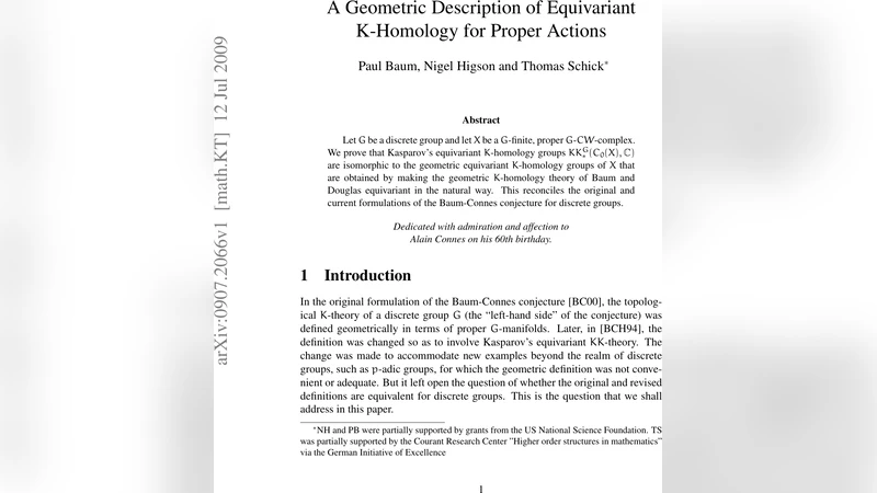 A Geometric Description of Equivariant K-Homology for Proper Actions