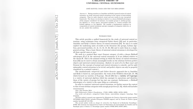 A relative theory of universal central extensions