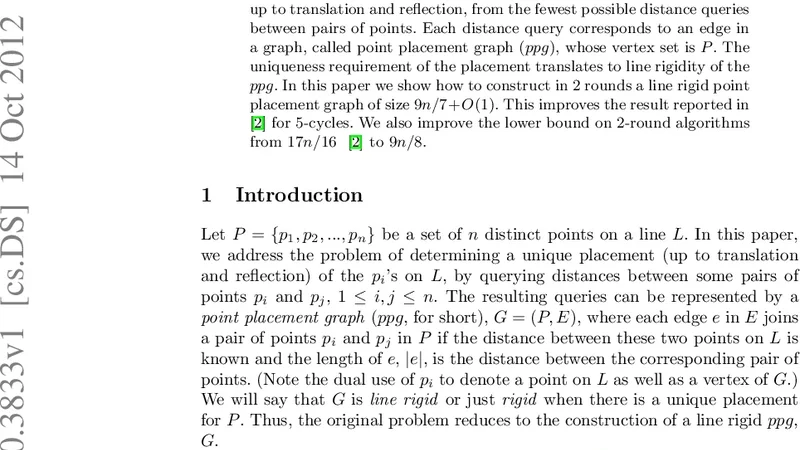 Improved upper and lower bounds for the point placement problem