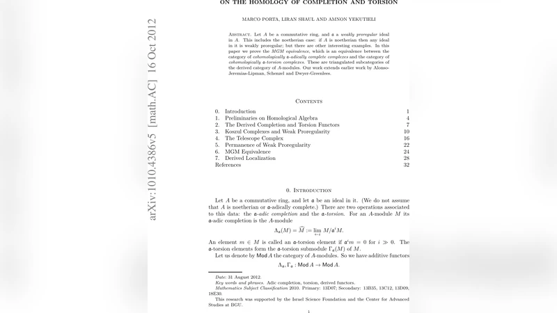 On the Homology of Completion and Torsion