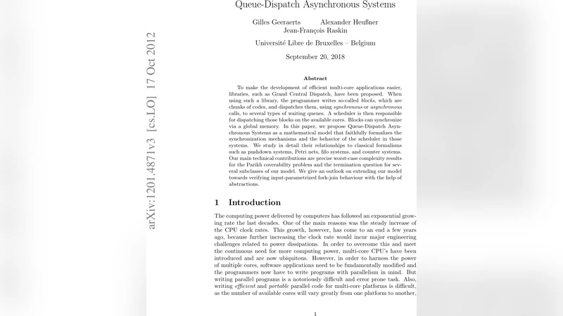 Queue-Dispatch Asynchronous Systems