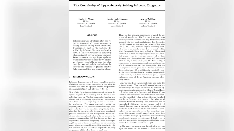The Complexity of Approximately Solving Influence Diagrams