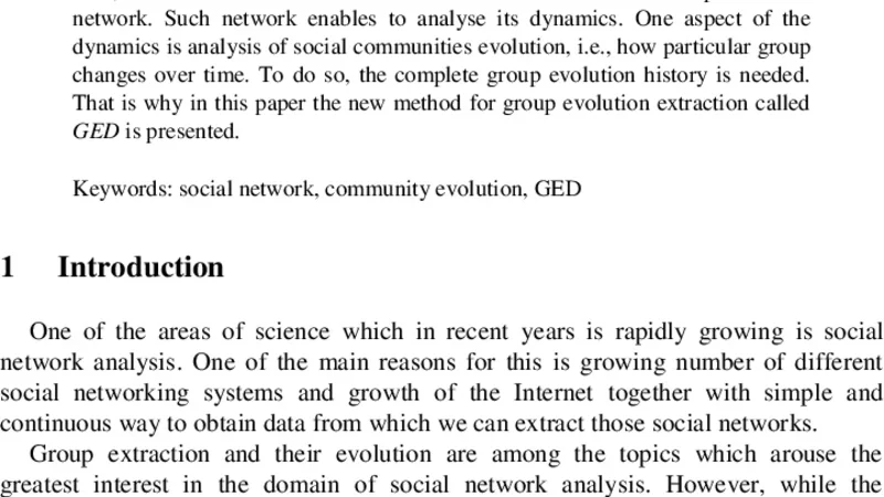 Tracking Group Evolution in Social Networks