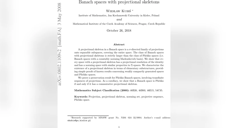 Banach spaces with projectional skeletons