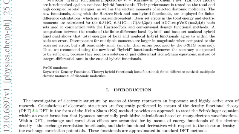 Numerical local "hybrid" functional treatment of selected diatomic   molecules: comparison of energies and multipole moments to conventional   hybrid functionals