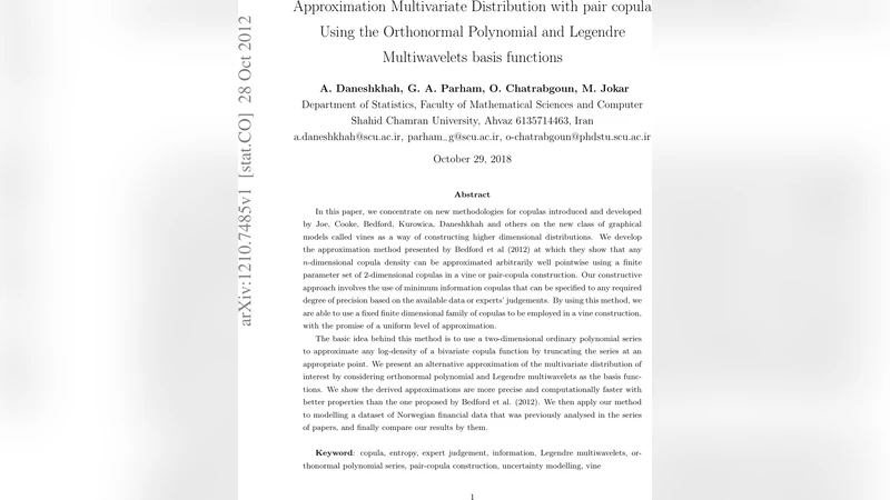 Approximation Multivariate Distribution with pair copula Using the   Orthonormal Polynomial and Legendre Multiwavelets basis functions