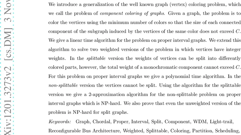 Component Coloring of Proper Interval Graphs and Split Graphs