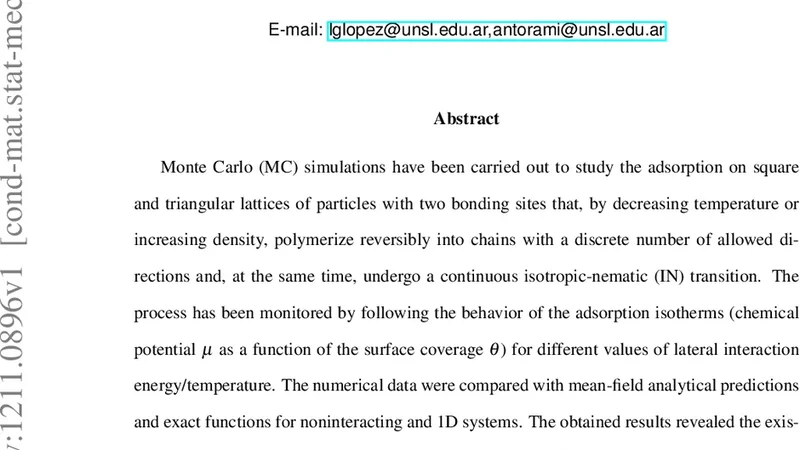Adsorption of Self-Assembled Rigid Rods on Two-Dimensional Lattices