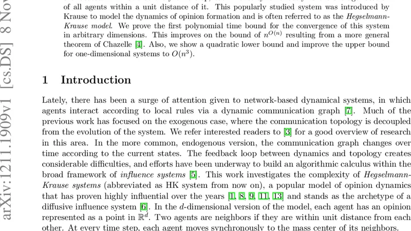 On the Convergence of the Hegselmann-Krause System