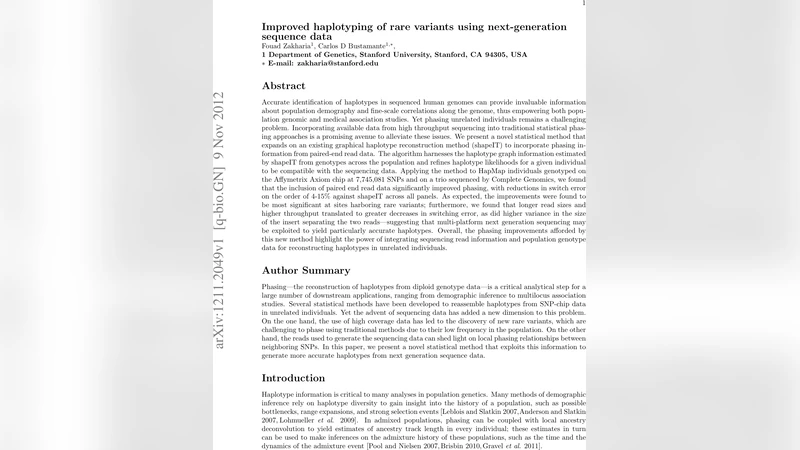 Improved haplotyping of rare variants using next-generation sequence   data