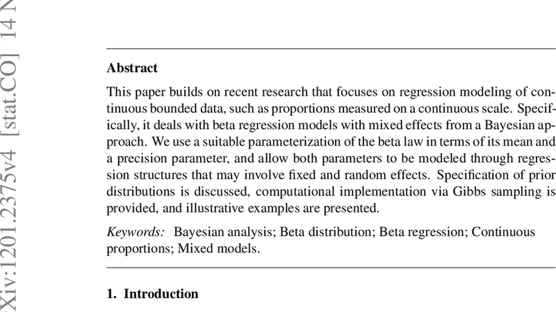 Mixed Beta Regression: A Bayesian Perspective