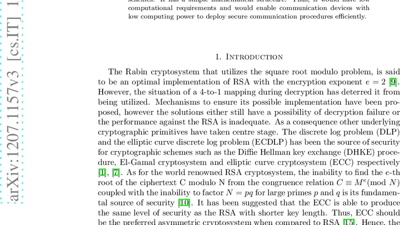 A New Efficient Asymmetric Cryptosystem Based on the Square Root Problem
