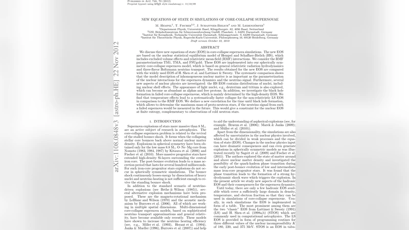 New Equations of State in Simulations of Core-Collapse Supernovae