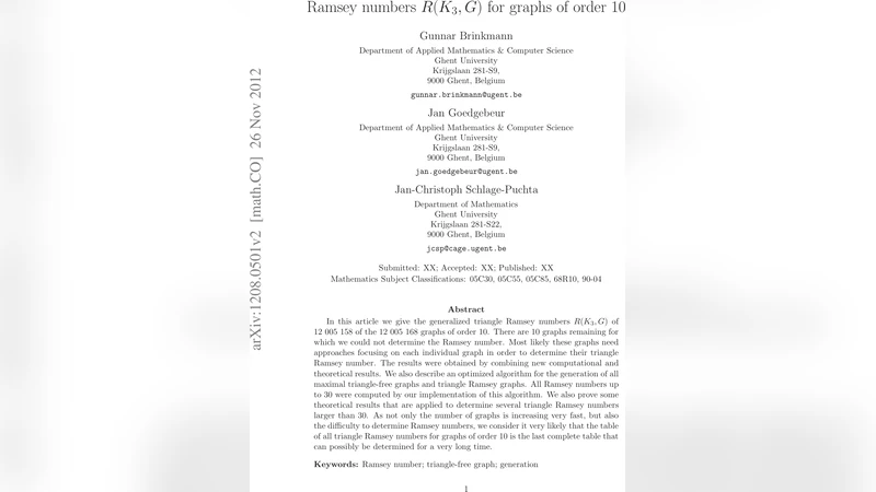 Ramsey numbers R(K3,G) for graphs of order 10