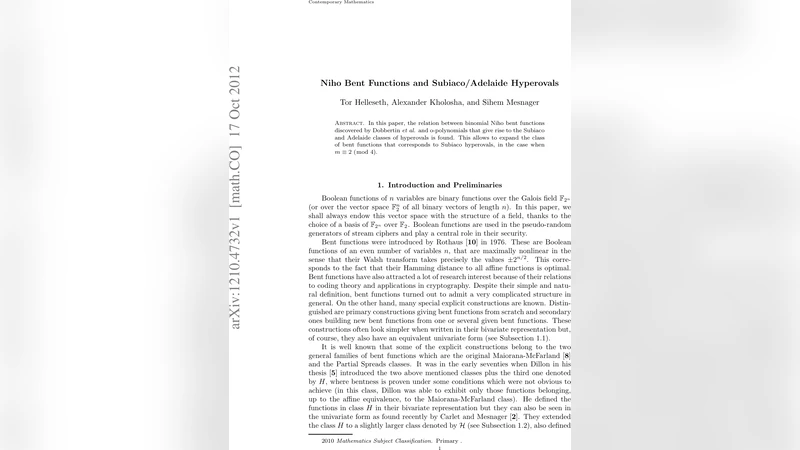 Niho Bent Functions and Subiaco/Adelaide Hyperovals