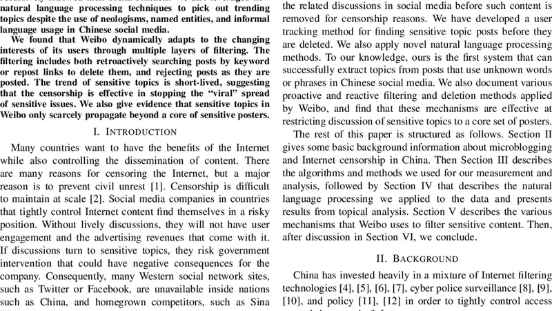 Tracking and Quantifying Censorship on a Chinese Microblogging Site