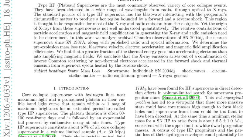 X-Ray emission from SN 2004dj: A Tale of Two Shocks