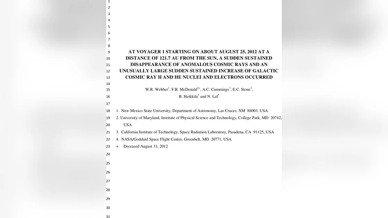 At Voyager 1 Starting on about August 25, 2012 at a Distance of 121.7 AU   From the Sun, a Sudden Disappearance of Anomalous Cosmic Rays and an   Unusually Large Sudden Increase of Galactic Cosmic Ray H and He Nuclei and   Electron Occurred